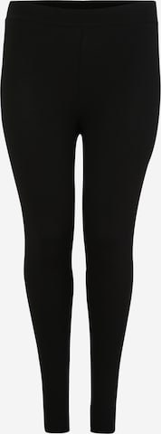 Skinny Leggings 'Time' de la ONLY Carmakoma pe negru: față