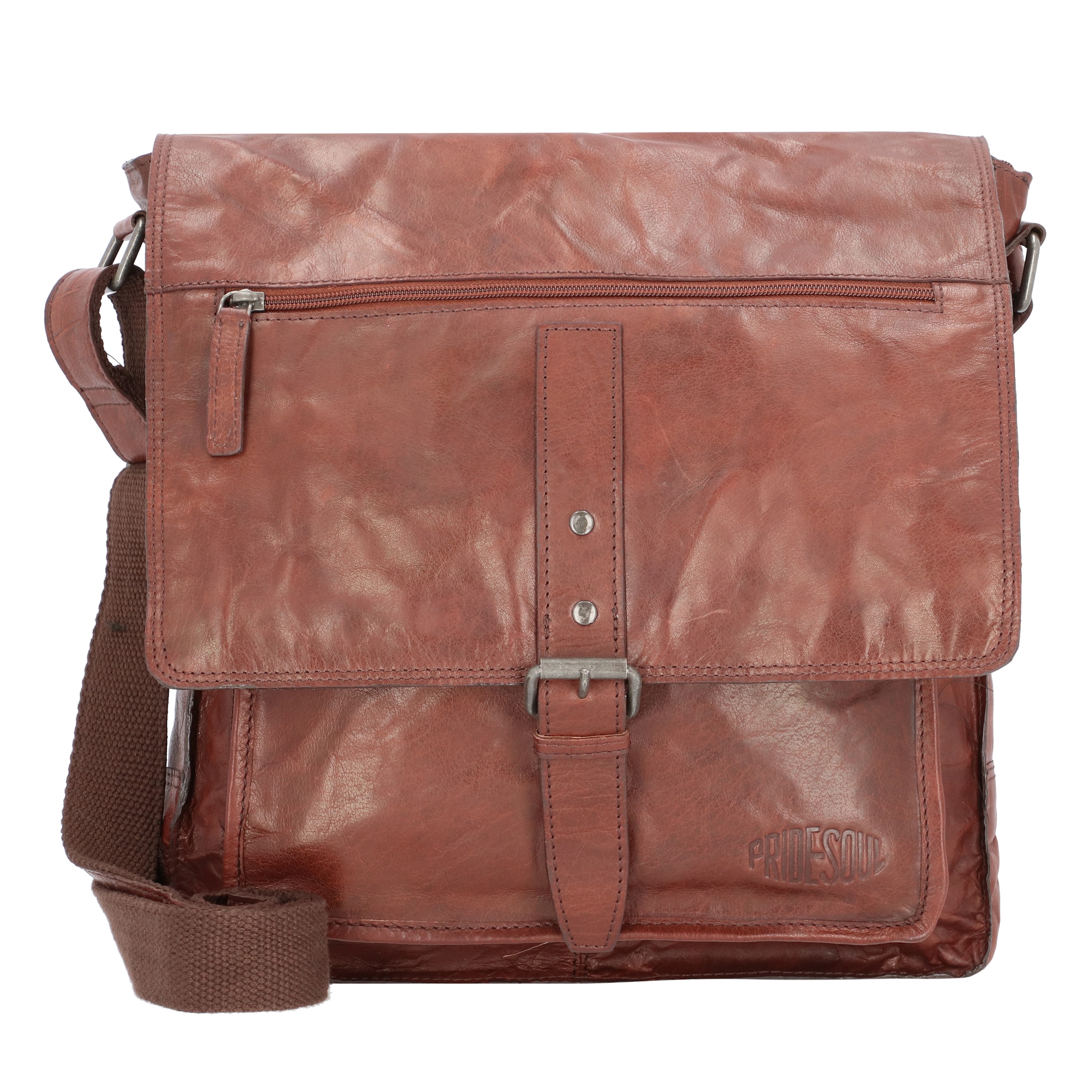 Sac à bandoulière Pride and Soul en marron : devant