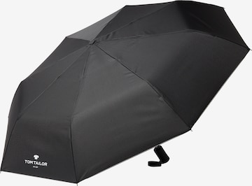 TOM TAILOR Umbrella in Black: front