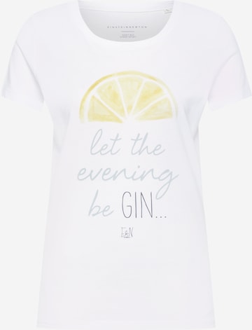 EINSTEIN & NEWTON T-shirt 'Gin' i vit: framsida
