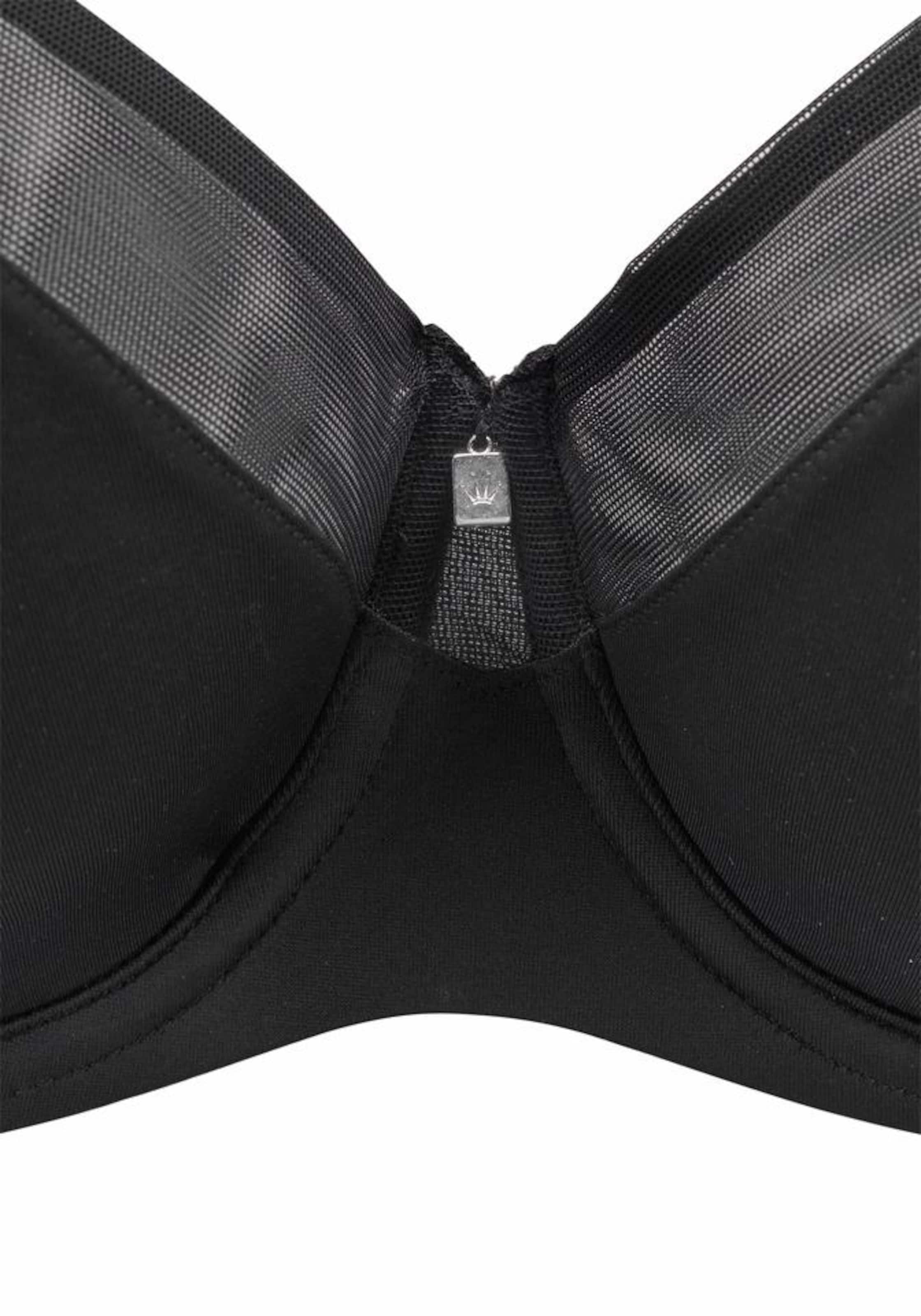 melns TRIUMPH Formu mazinošs Apjomu mazinošs krūšturis 'True Shape Sensation'