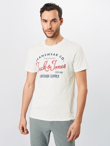 JACK & JONES T-Shirt in Weiß: Vorderseite