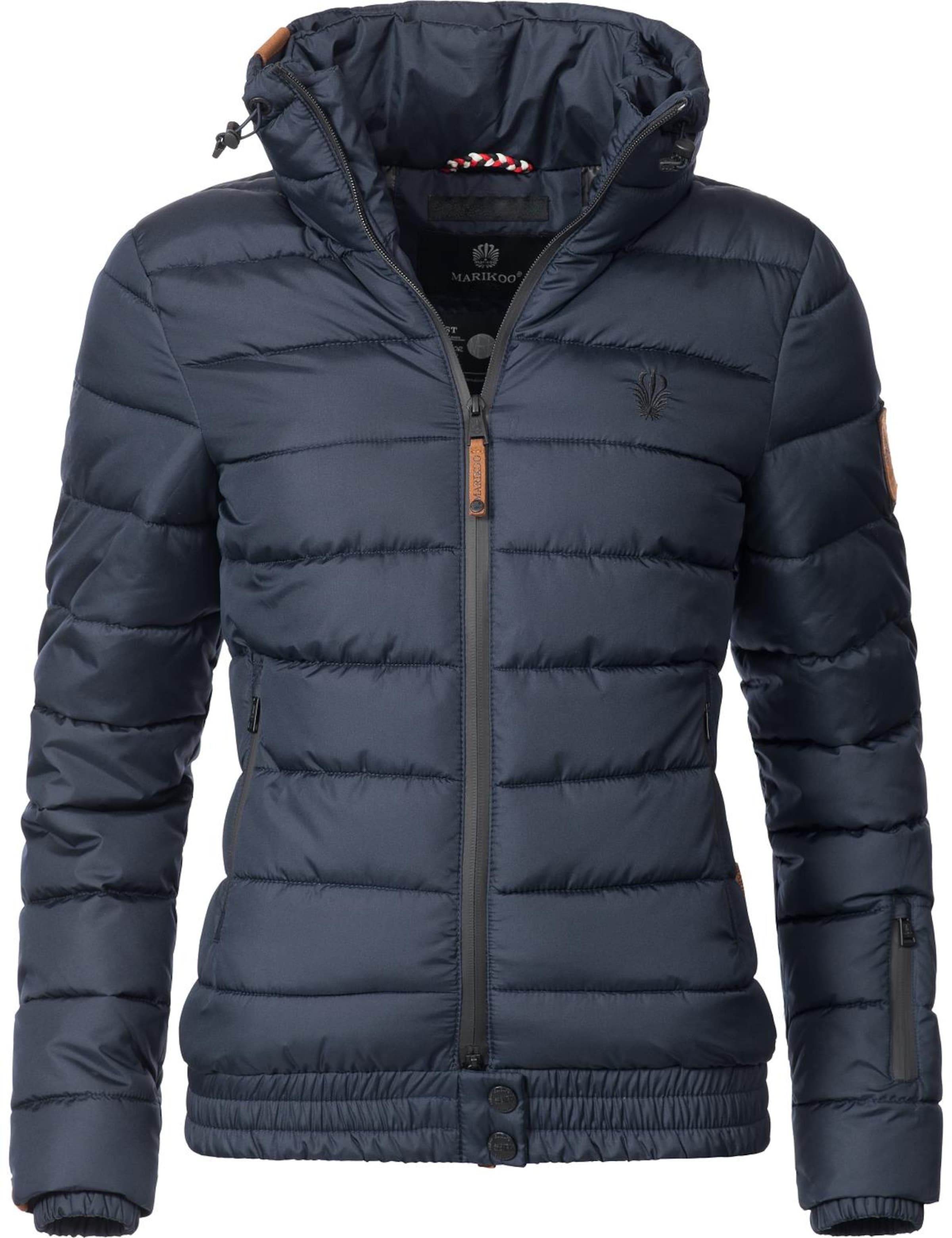 MARIKOO Χειμερινό μπουφάν 'Poison' σε μπλε: μπροστά