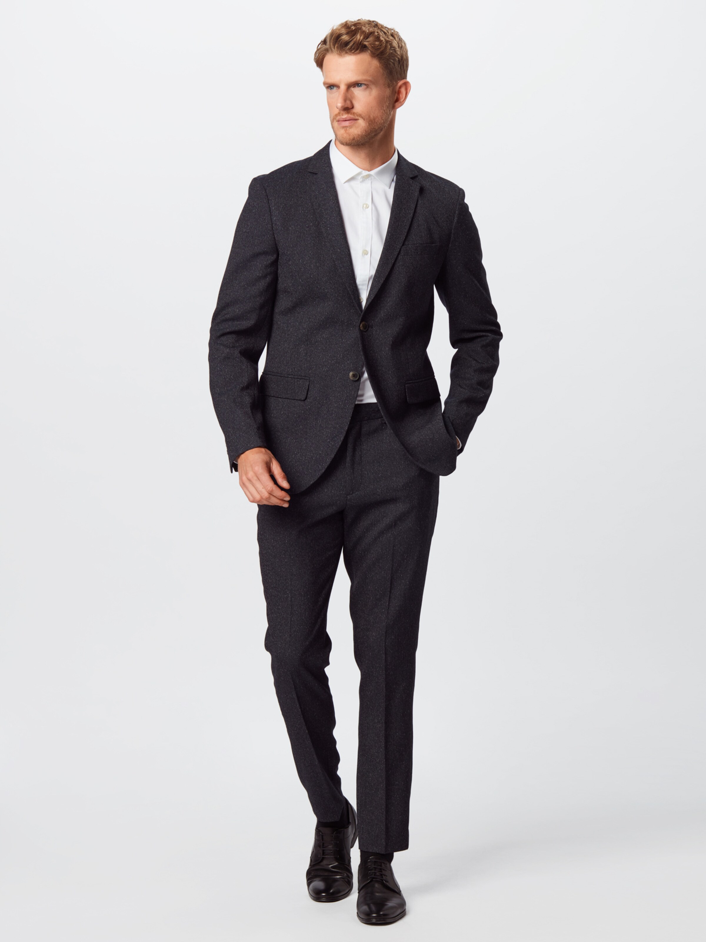 JACK & JONES Costume 'CARSON LIAM' en bleu marine: Vue de face