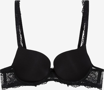 LingaDore Push-up Bra 'DAILY LACE' in Black: front