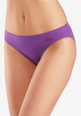 Slip s.Oliver en violet : devant