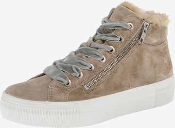 Legero Sneakers hoog 'LIMA' in Beige: voorkant