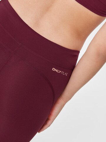 ONLY PLAY Skinny Sportbroek in Rood