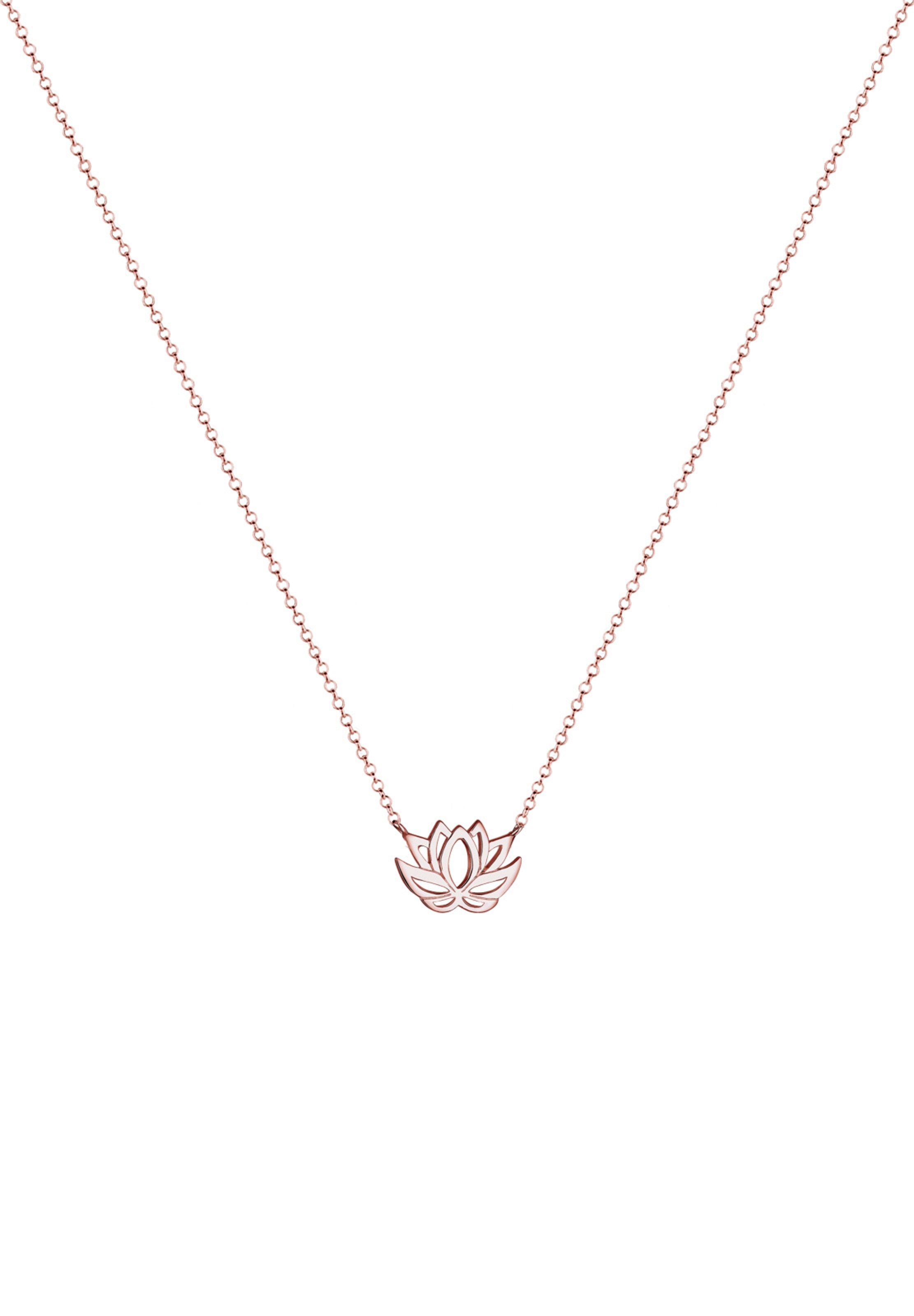 ELLI Ketting 'Lotusblume' in Goud