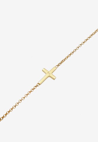 ELLI PREMIUM Armband 'Kreuz' in Gold