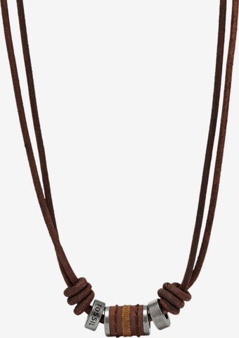 Collana di FOSSIL in marrone: frontale