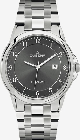 DUGENA Analog Watch in Silver: front