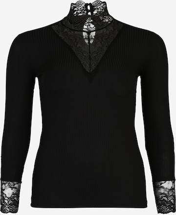 ONLY Carmakoma Shirt 'LACE' in Schwarz: front
