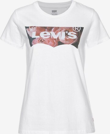 LEVI'S ® Тениска 'The Perfect Tee' в бяло: отпред