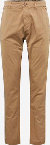 Coupe slim Pantalon chino 'Noos' BLEND en beige : devant