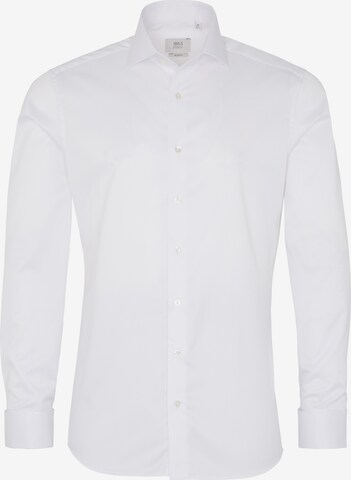 ETERNA Slim fit Button Up Shirt in White: front