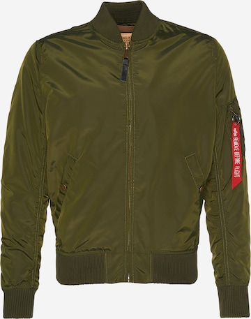 ALPHA INDUSTRIES Between-Season Jacket 'MA-1 TT' in Green: front