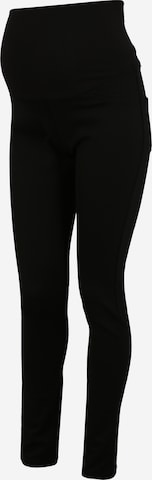 Coupe slim Pantalon 'Ponte di Roma' LOVE2WAIT en noir : devant