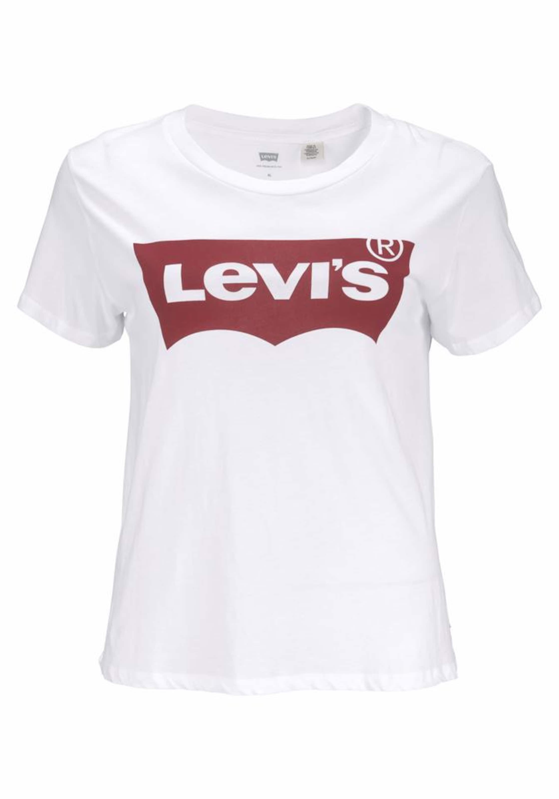 Levi's® Plus Levi 'PL PERFECT TEE NEUTRALS' in Weiß: Vorderseite