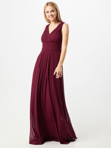 STAR NIGHT Evening Dress in Red: front