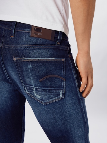 Coupe slim Jean G-Star RAW en bleu