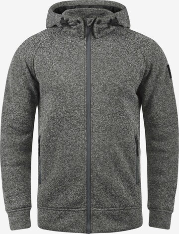 INDICODE JEANS Zip-Up Hoodie 'Chillingworth' in Grey: front