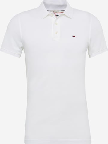 Tommy Jeans Poloshirt in Weiß: predná strana