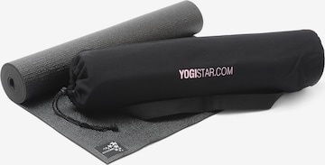 YOGISTAR.COM Mat in Black: front