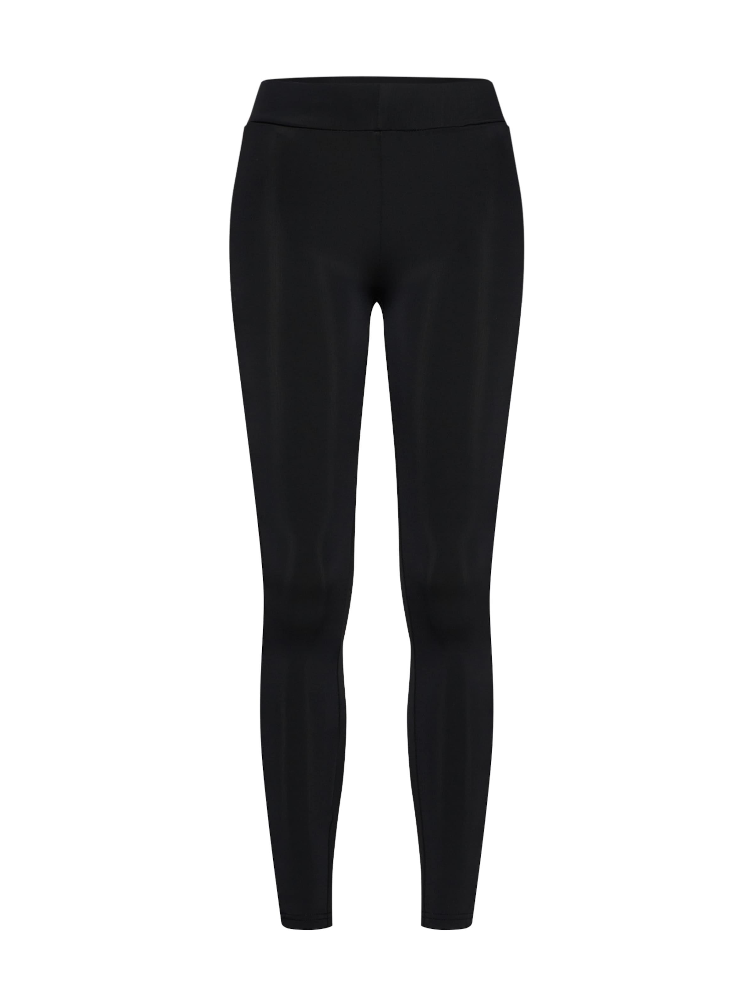 Urban Classics Skinny Leggings in Zwart: voorkant