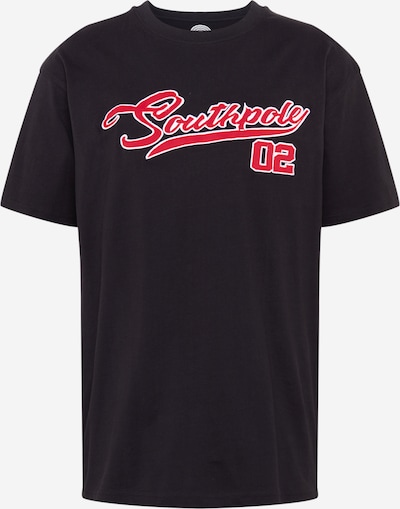 SOUTHPOLE T-Shirt in de kleur Rood / Zwart / Wit, Productweergave
