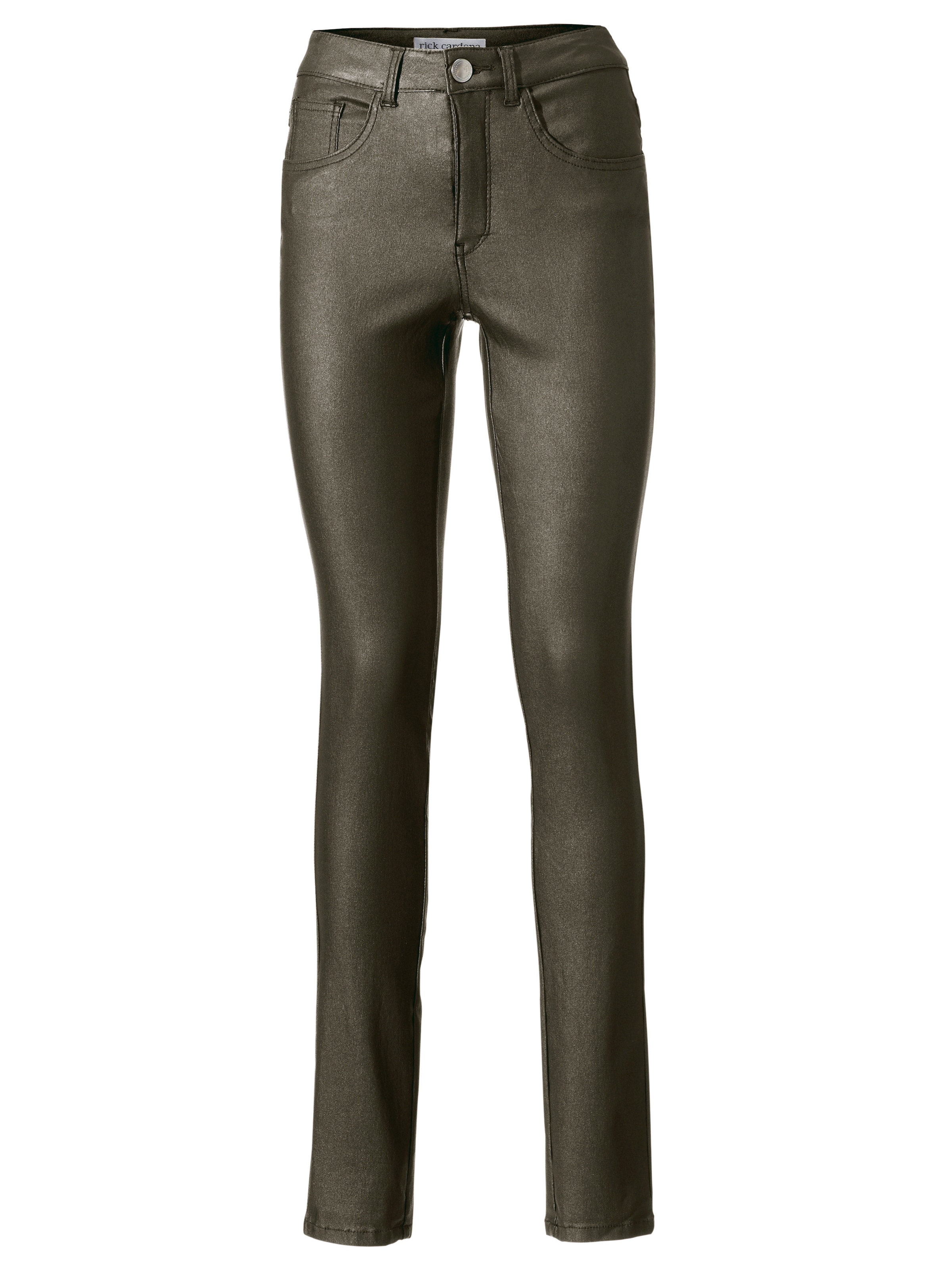 heine Liibuv Teksapüksid, värv roheline: eest vaates