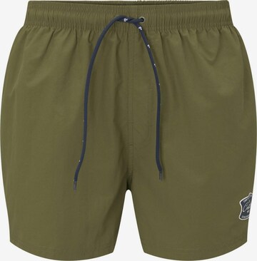 TOM TAILOR Board Shorts 'Tulio' in Green: front