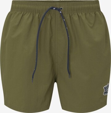 Shorts de bain 'Tulio' TOM TAILOR en vert : devant