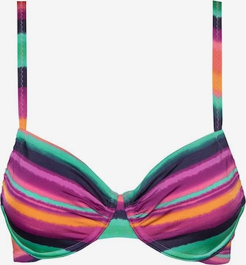 LASCANA T-shirt Bikini Top in Mixed colors: front