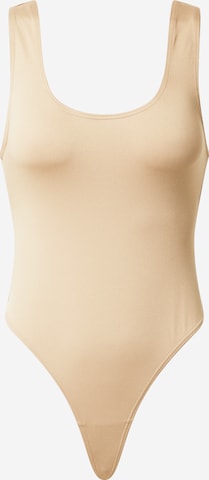 OW Collection Regular Bodysuit 'HANNA' in Beige: front
