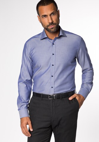 ETERNA Regular fit Business Shirt in Blue: front