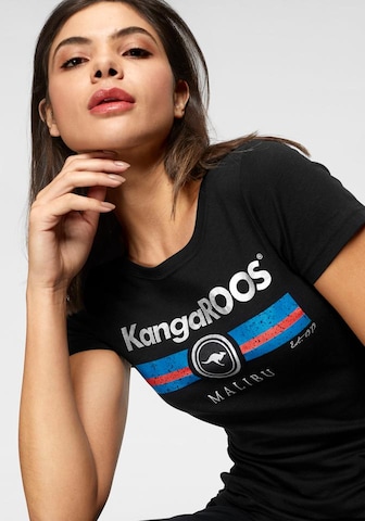 KangaROOS Shirt in Zwart