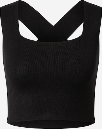 Y.A.S Knitted Top 'YASJAMIE' in Black: front