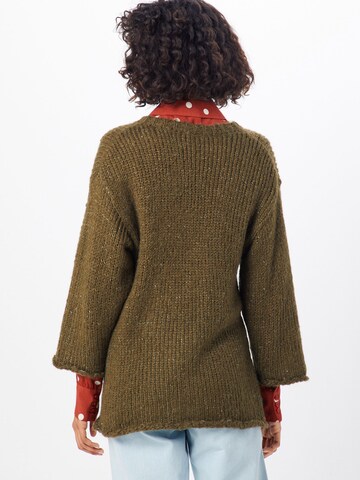 ICHI Sweater 'Ines' in Green: back