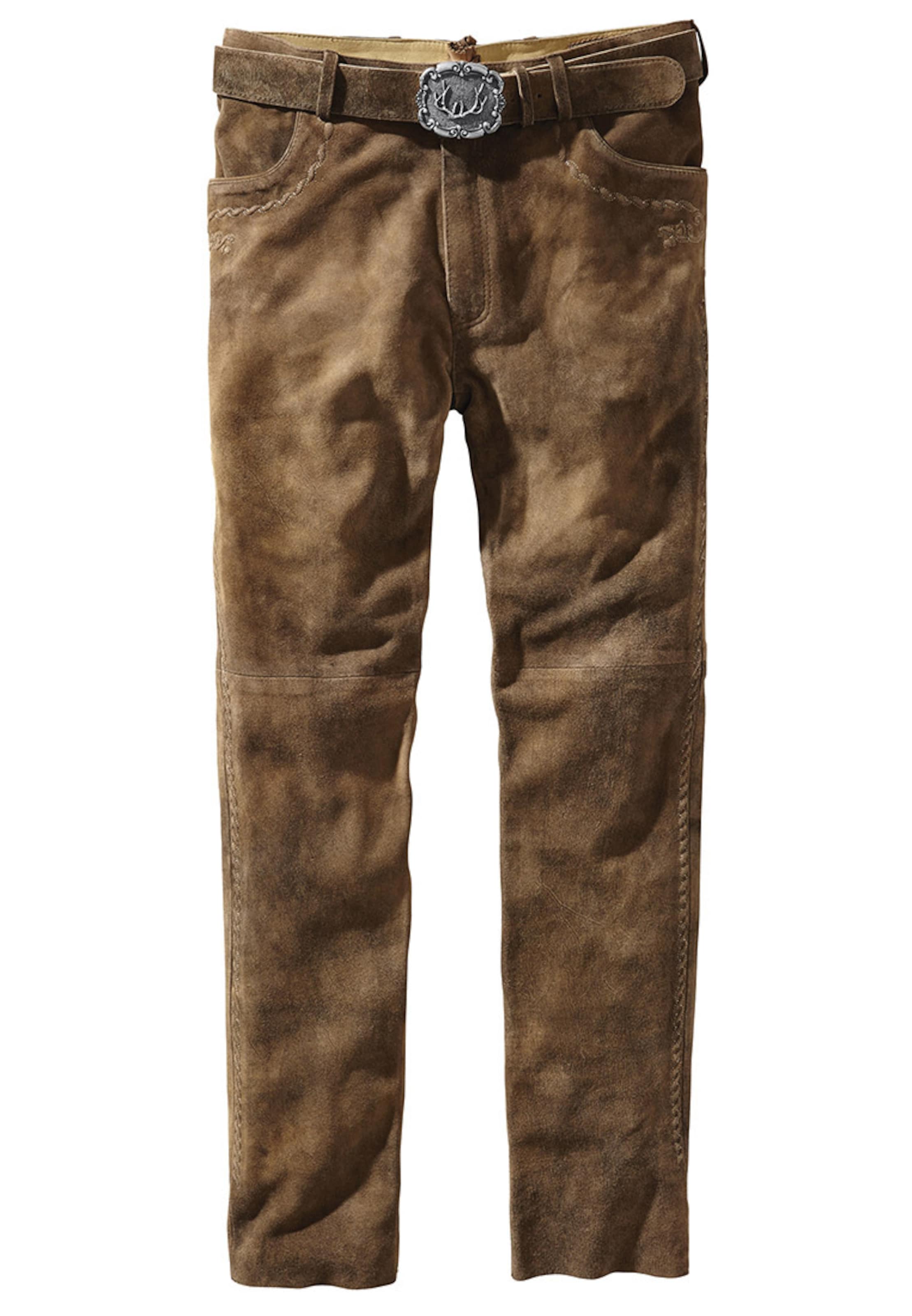 STOCKERPOINT Slimfit Hose 'Rocco3' in Braun: Vorderseite