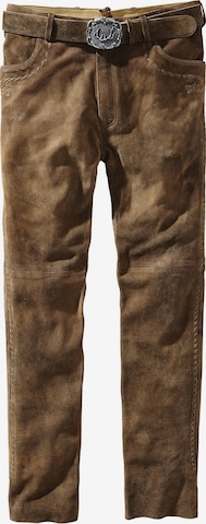 STOCKERPOINT Slim fit Traditional Pants 'Rocco3' in Brown: front