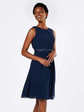 mascara Cocktail Dress 'MC181117' in Blue: front