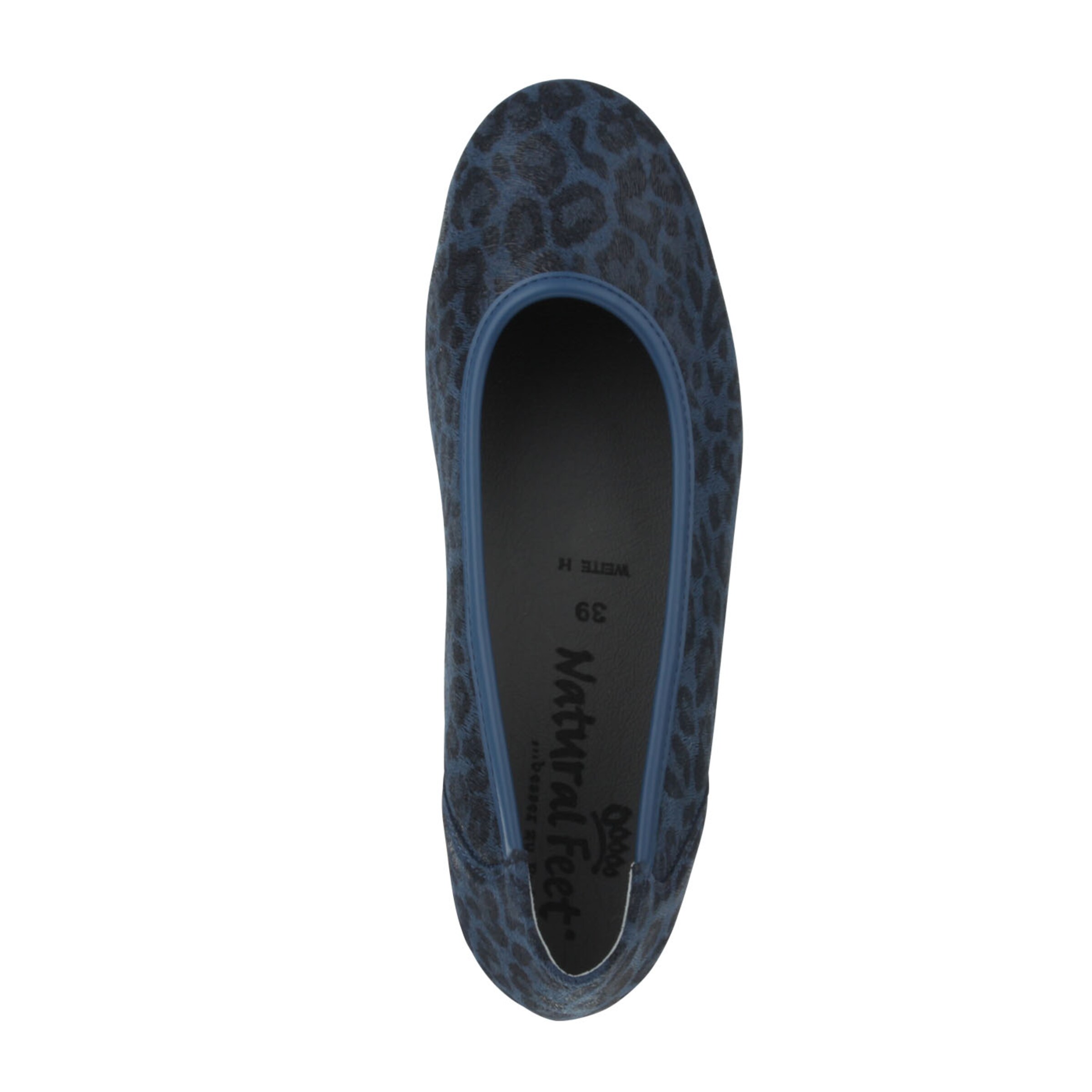 Natural Feet Ballerina 'Jasmin' in Blauw