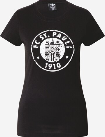 Tricou de la FC St. Pauli pe negru: față