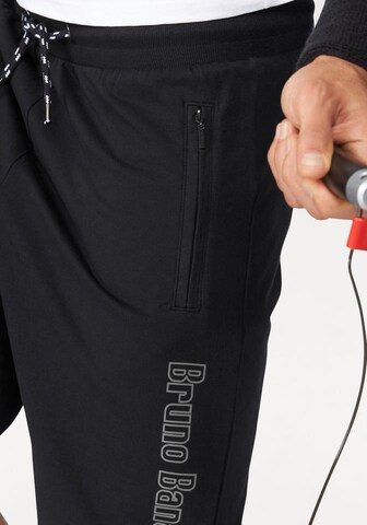 BRUNO BANANI Slimfit Sweatshorts in Schwarz