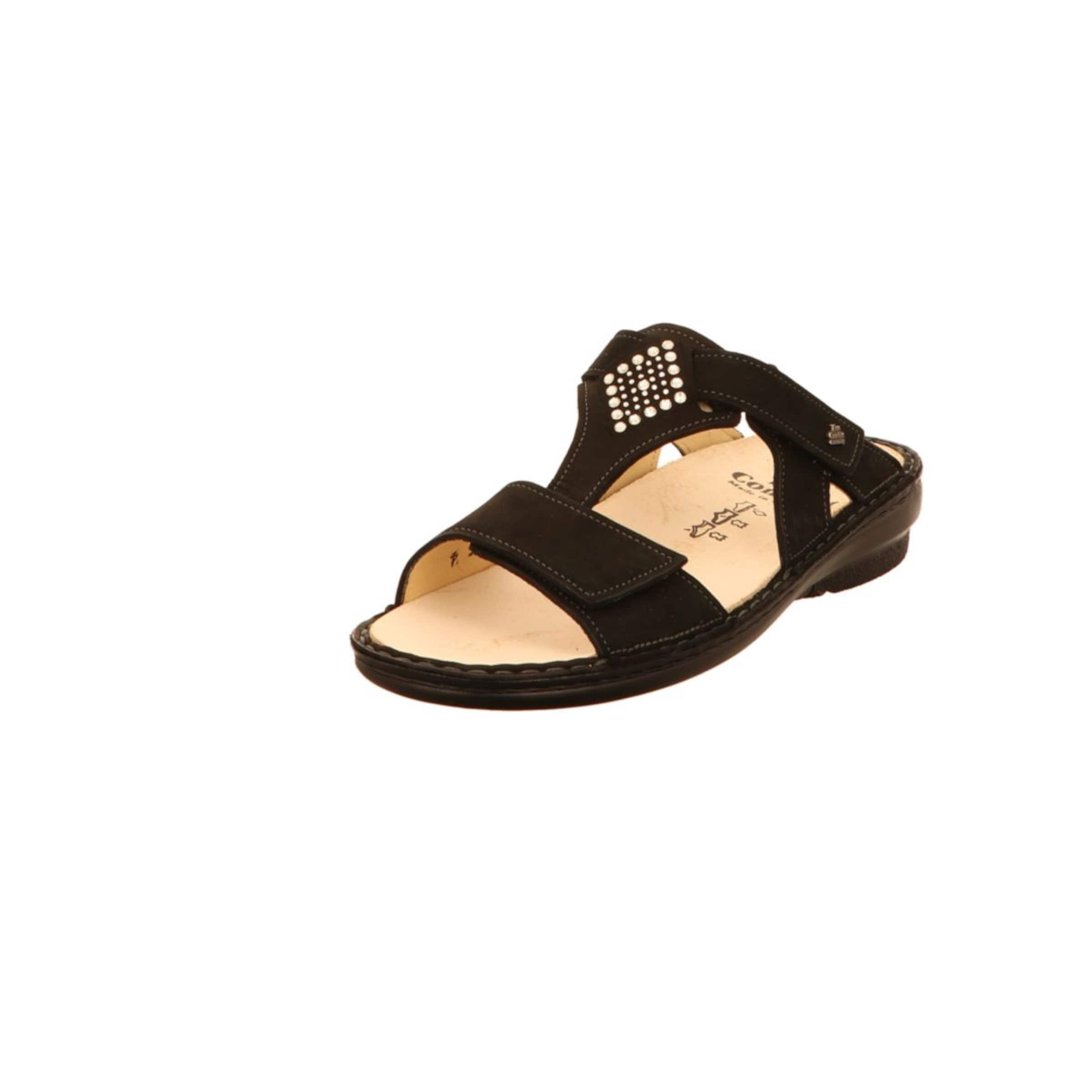 Finn Comfort Pantolette in Schwarz: Vorderseite