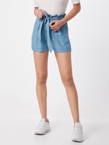 Superdry Normální Kalhoty se sklady v pase 'DESERT' – modrá: přední strana