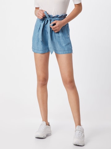 Superdry Regular Bundfaltenhose 'DESERT' in Blau: predná strana