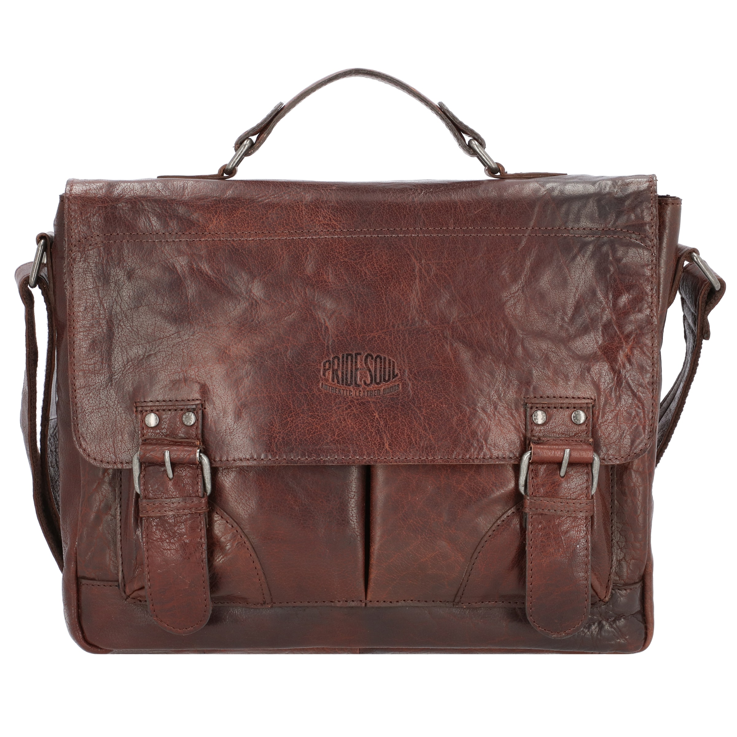 Pride and Soul Document bag 'Baggie' in Brown: front