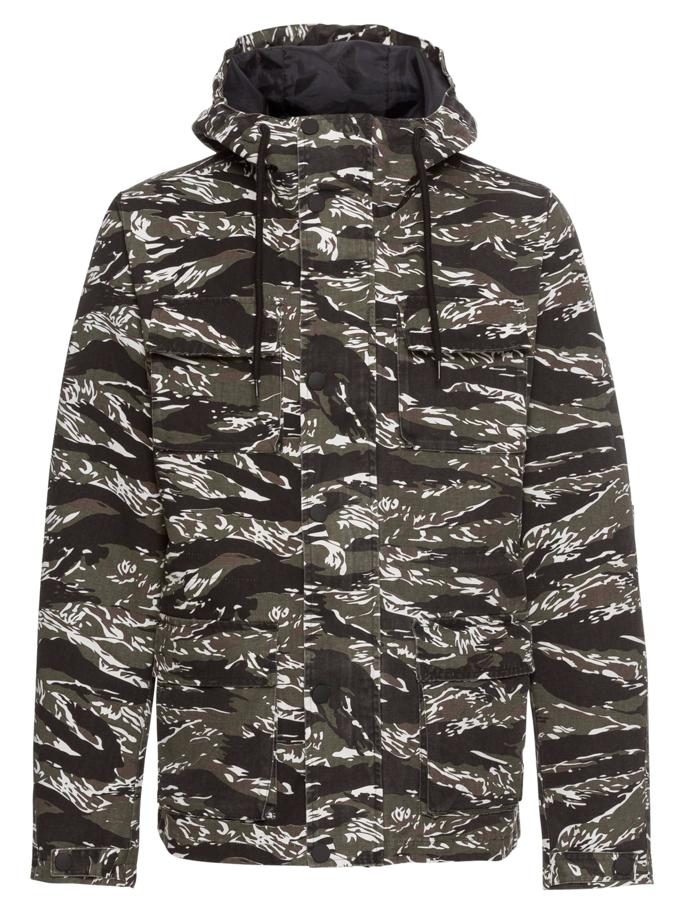 Veste mi-saison Urban Classics en vert : devant